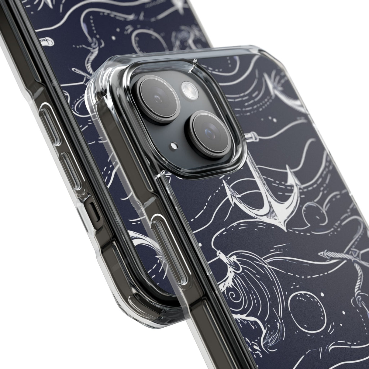 Nautical Whimsy – Handyhülle für iPhone (Clear Impact – Magnetisch)