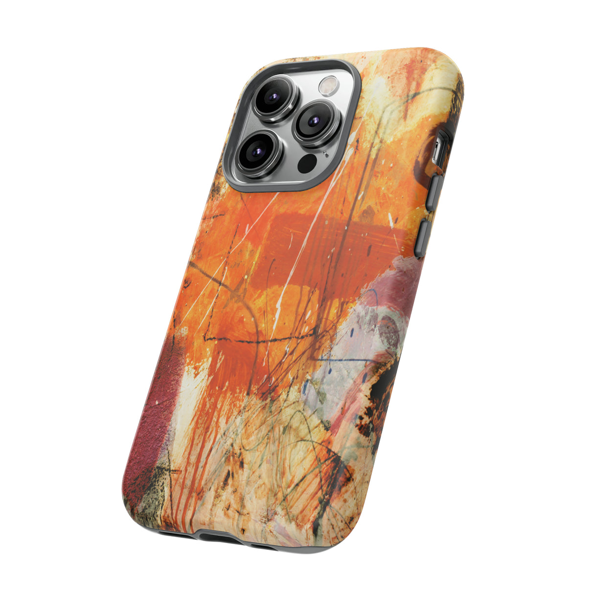 Abstract Orange Art - Protective Phone Case