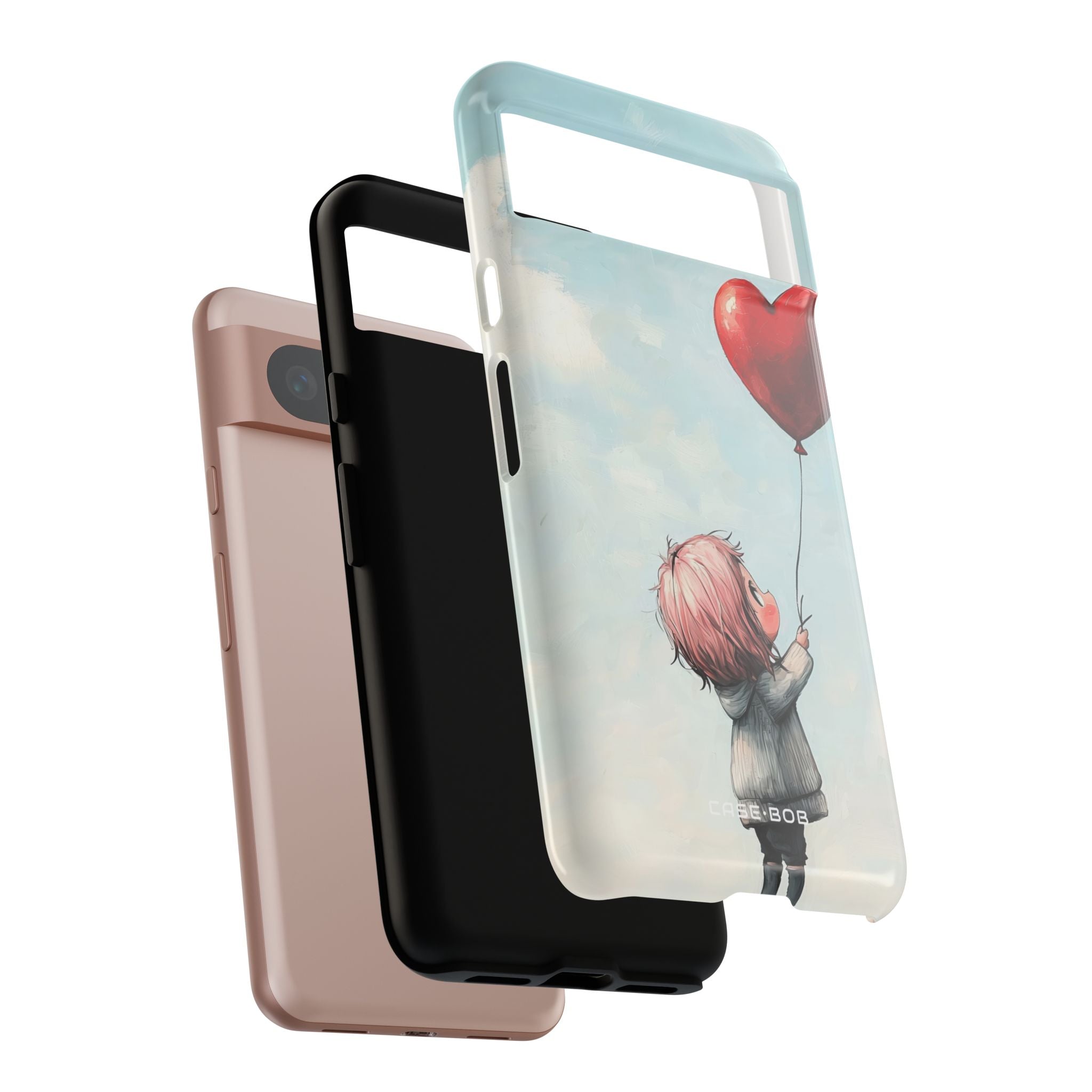 Heart Balloon Glow Google Pixel 8 Case - Tough