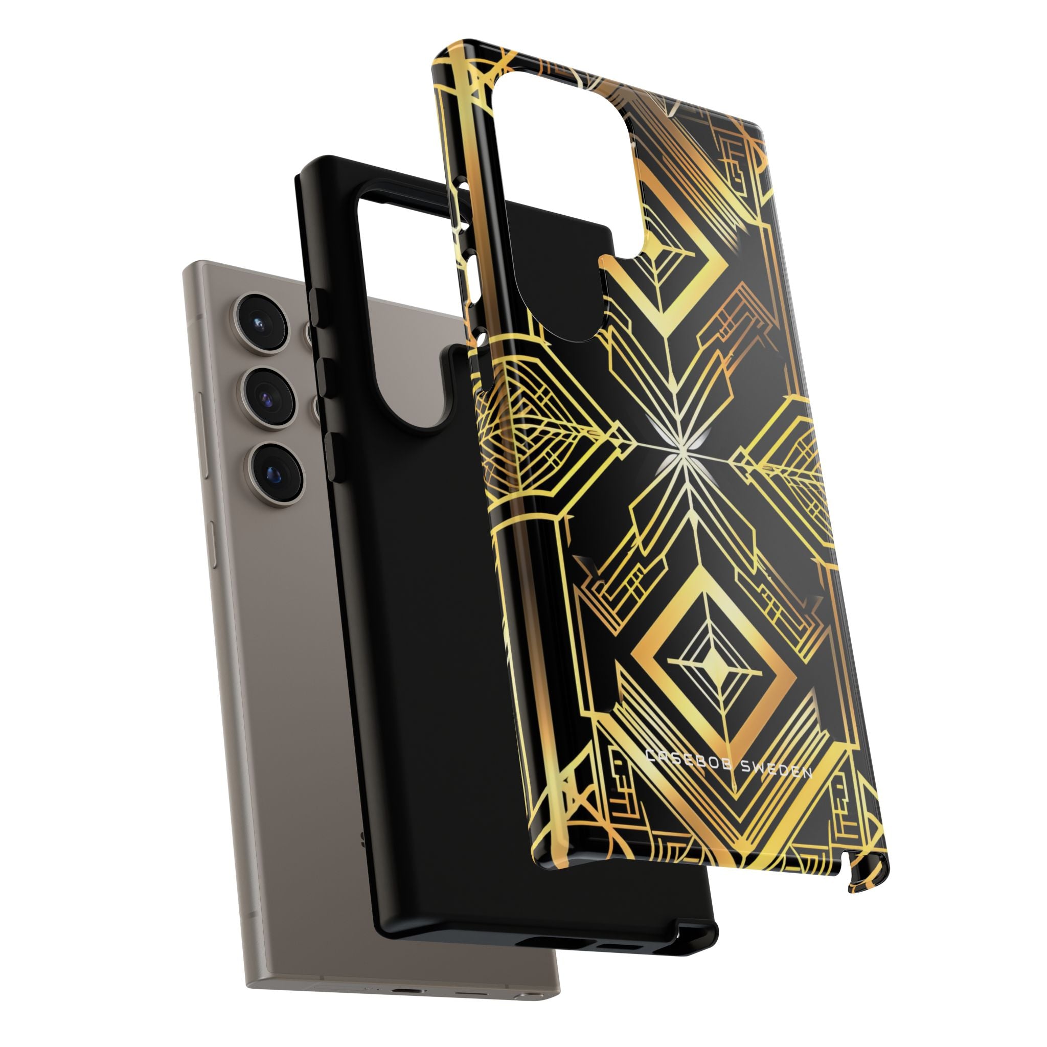 Golden Geometric Opulence Samsung S24 - Tough Phone Case