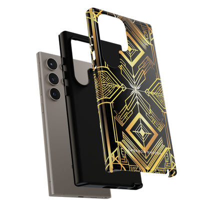 Golden Geometric Opulence Samsung S24 - Tough Phone Case