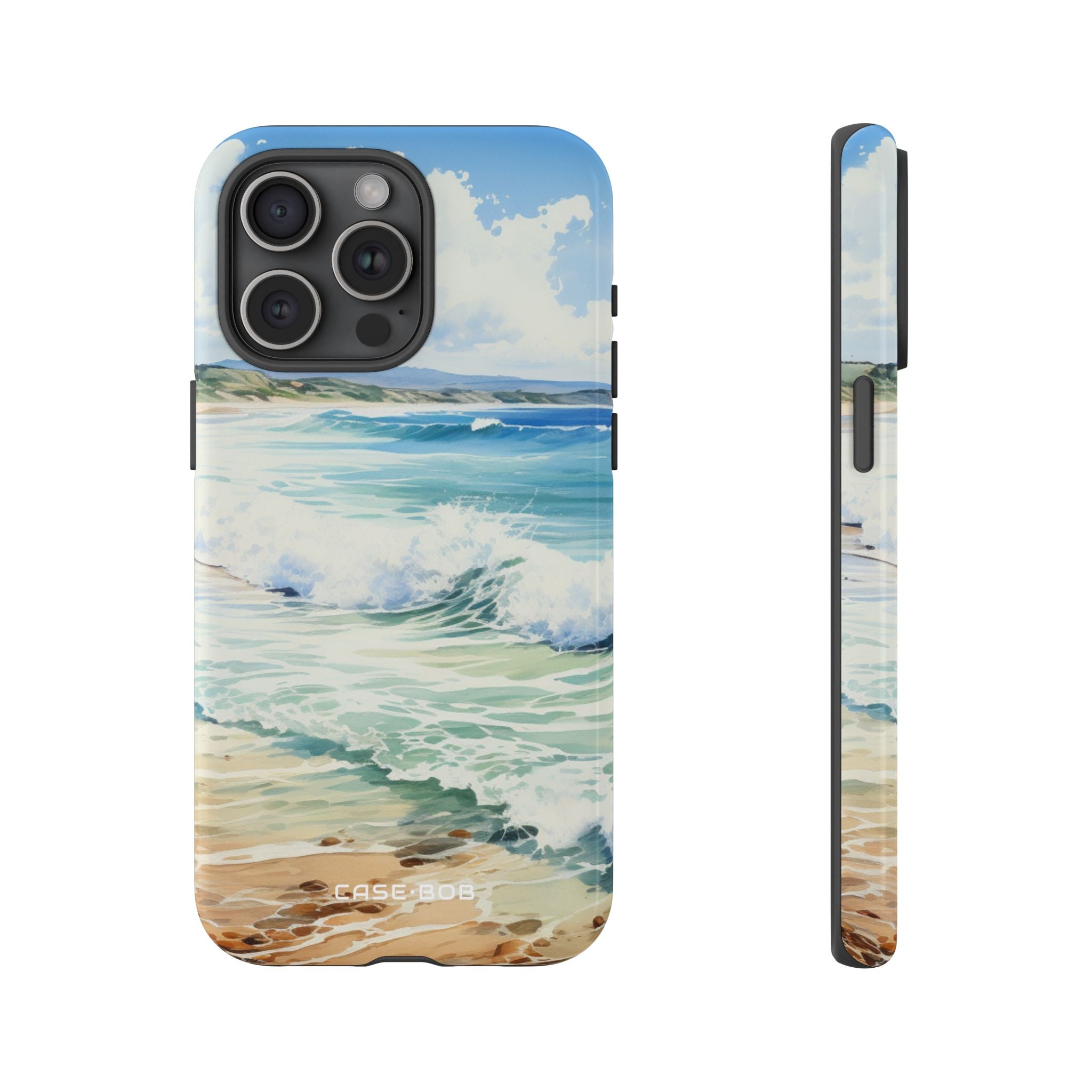 Foamy Wave Breeze iPhone 15 Pro Max Case - Tough