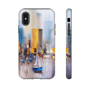 Oil Painting - Manhattan Bay - Protective Phone Case