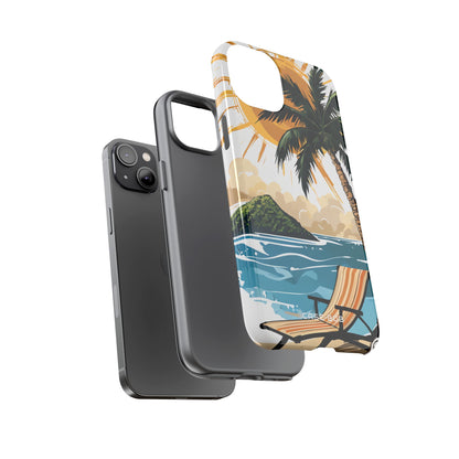 Sunny Palm Breeze iPhone 14 Plus Case - Tough