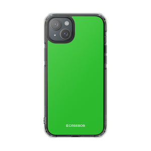 Lime Green | Phone Case for iPhone (Clear Impact Case - Magnetic)