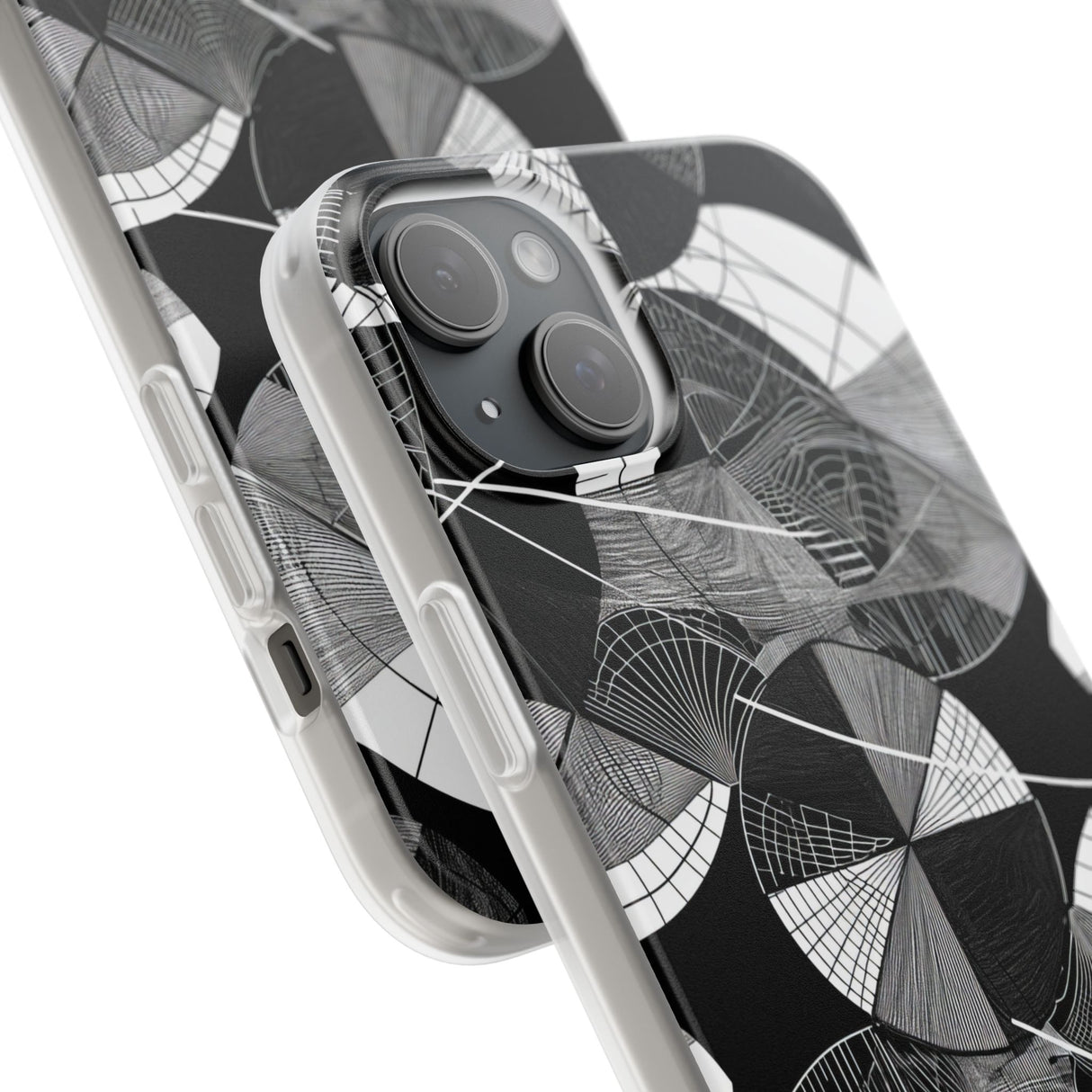 Geometrische Eleganz | Flexible Handyhülle für iPhone