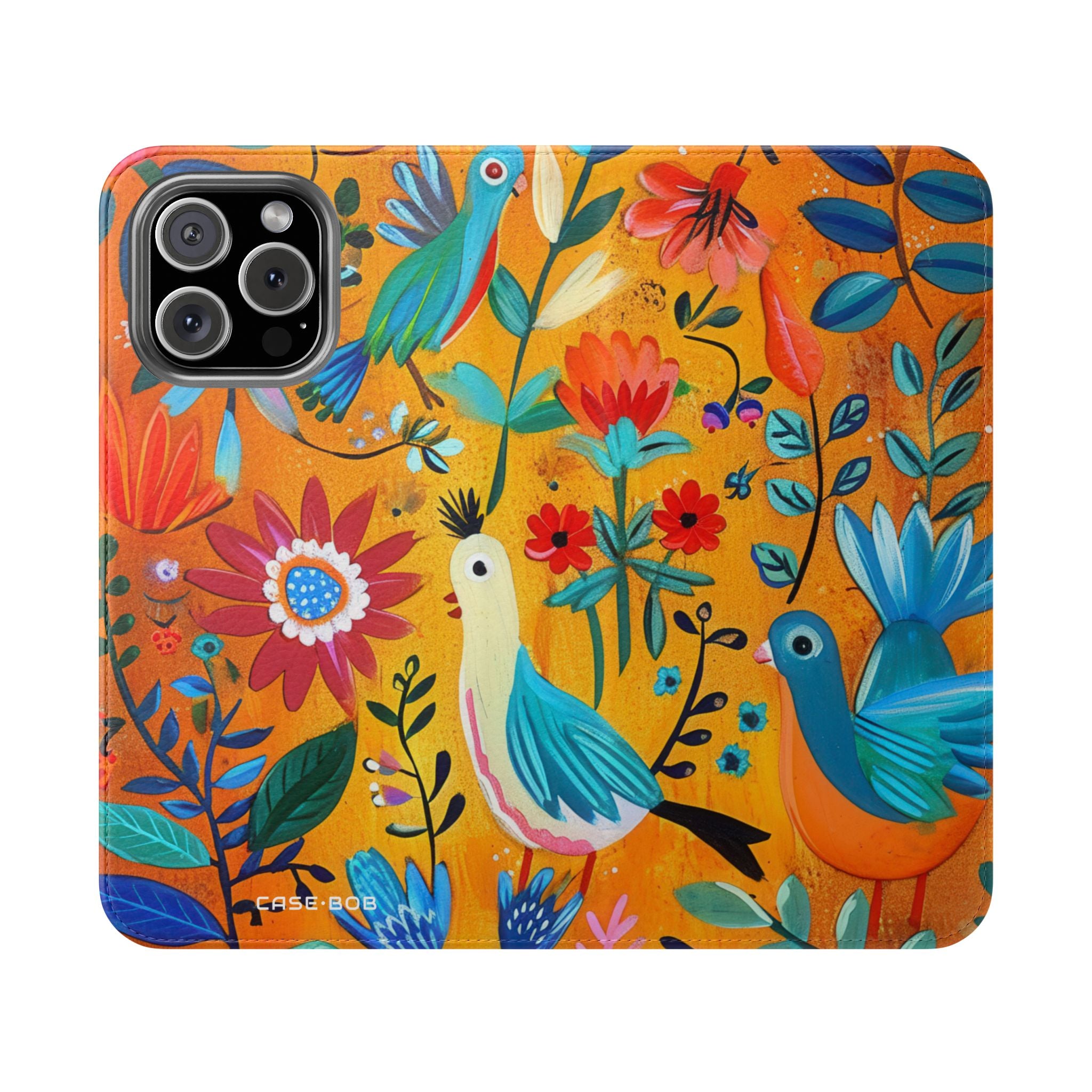 Bluebird Bloom - iPhone 16 Max Case - Wallet