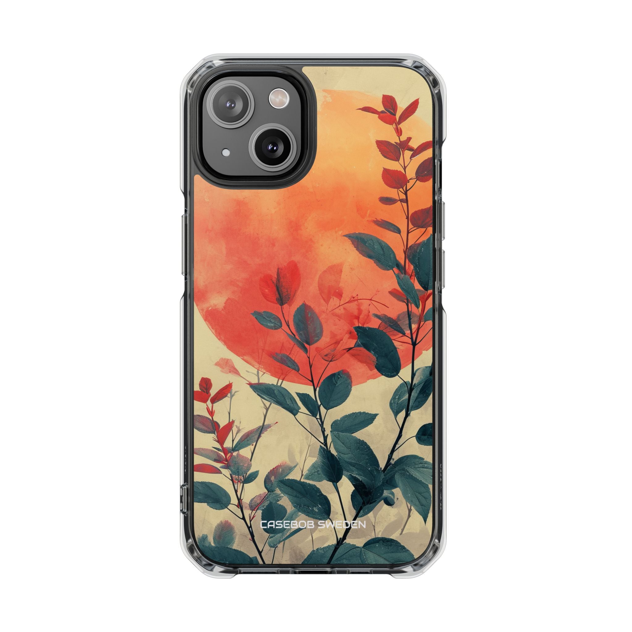 Orange Sun Harmony - Clear Impact iPhone 14 Phone Case