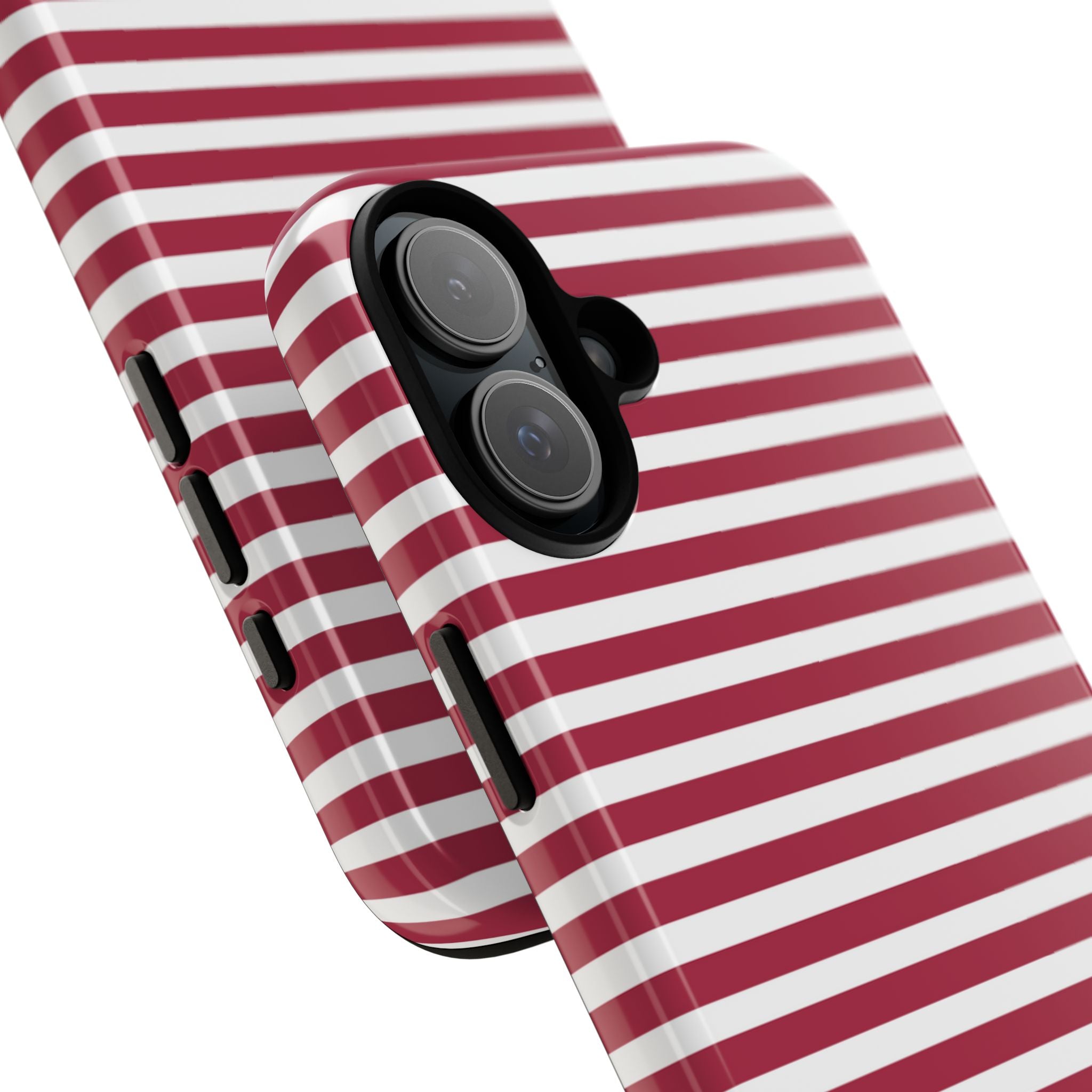 Crimson Stripes Flow - iPhone Case