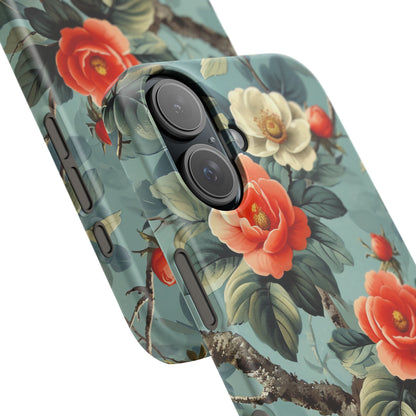 Vintage Floral Romance iPhone 16 - Slim Phone Case