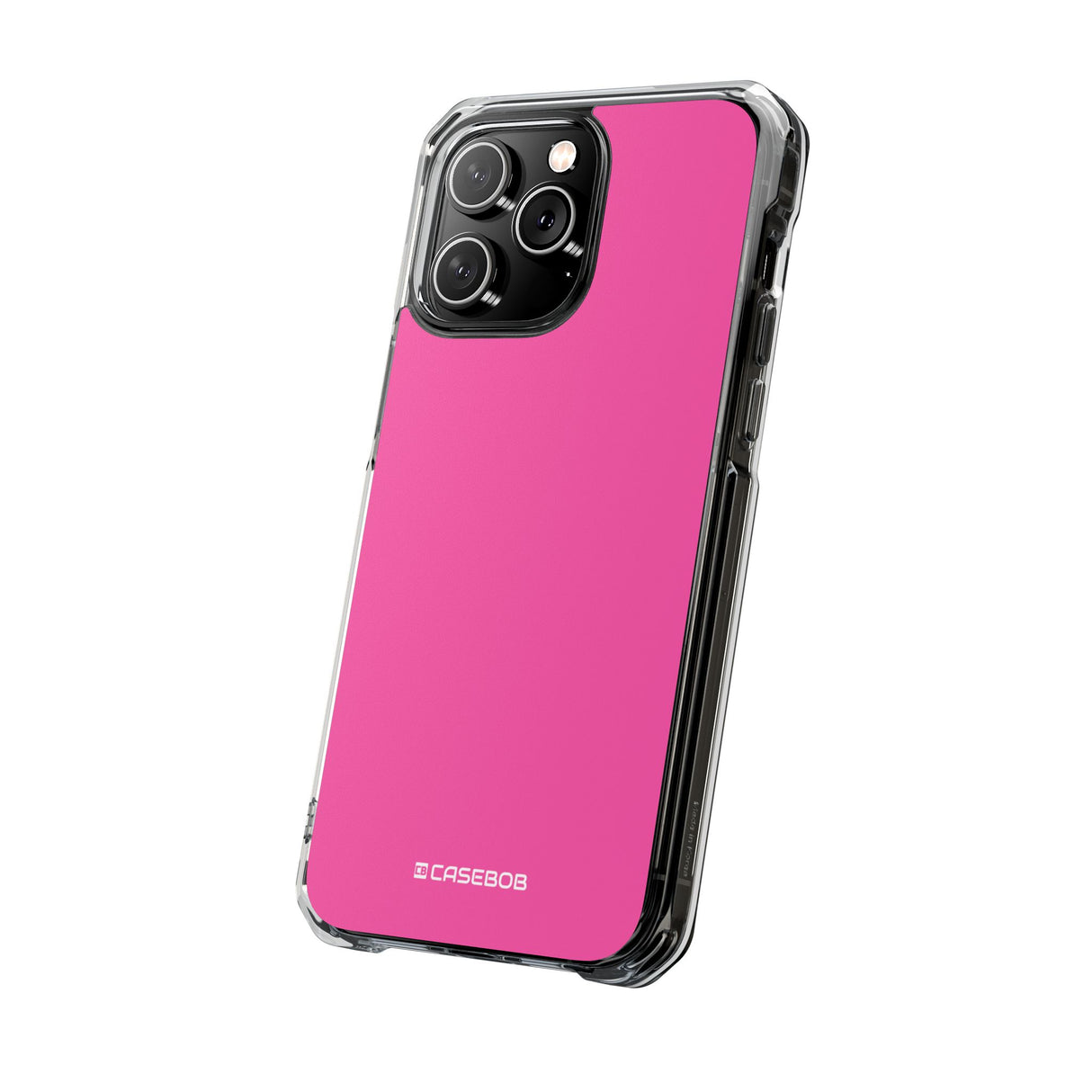 Magenta Crayola | Handyhülle für iPhone (Clear Impact Case – magnetisch) 