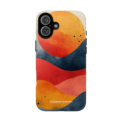 Sunburst Waves - Tough iPhone 16 Phone Case