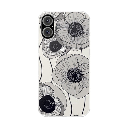 Modern Minimalist Flowers iPhone 16 - Flexi Phone Case