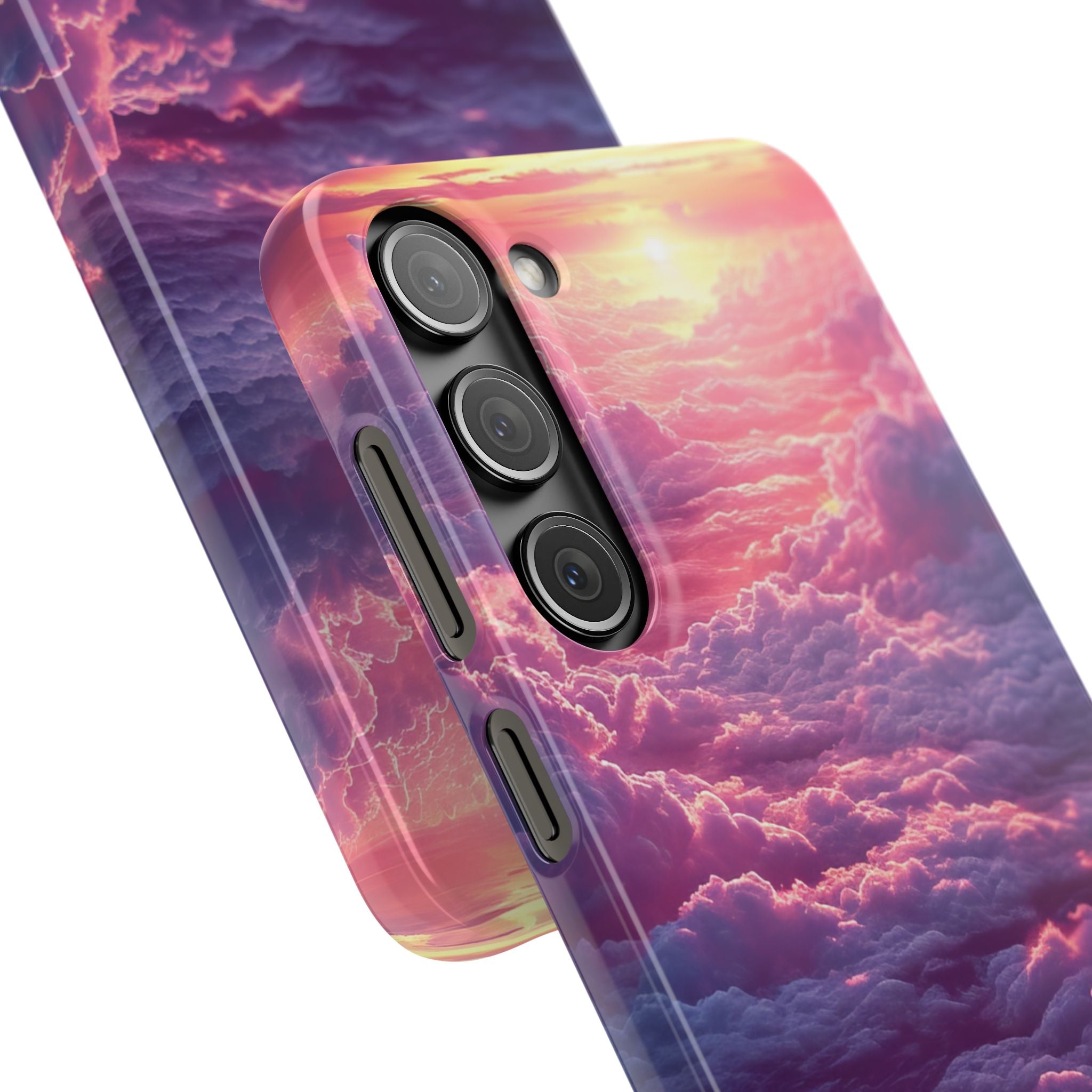 Pink Purple Clouds - Slim Samsung S23 Phone Case