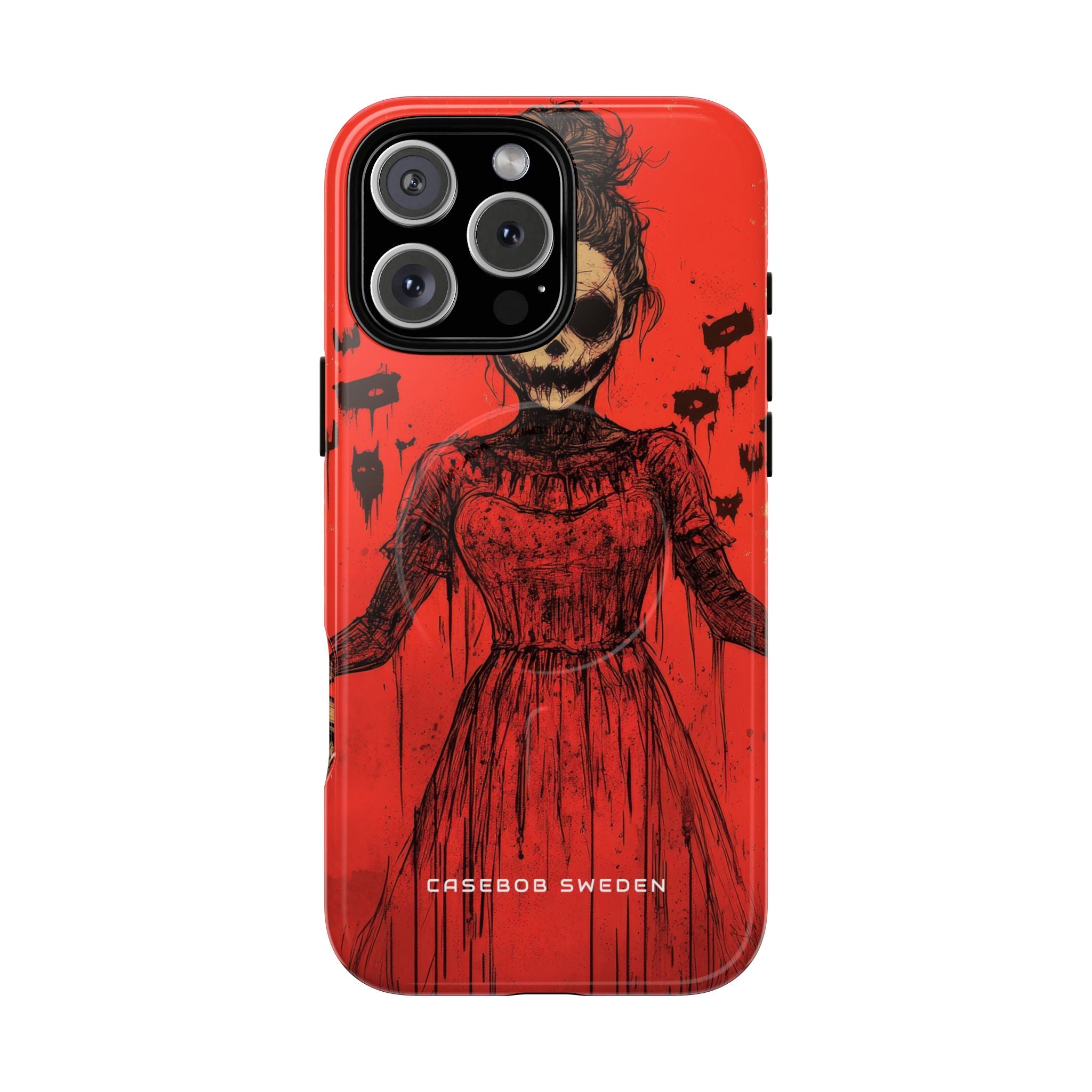 Haunting Scarlet Descent iPhone 16 | Tough+ Phone Case