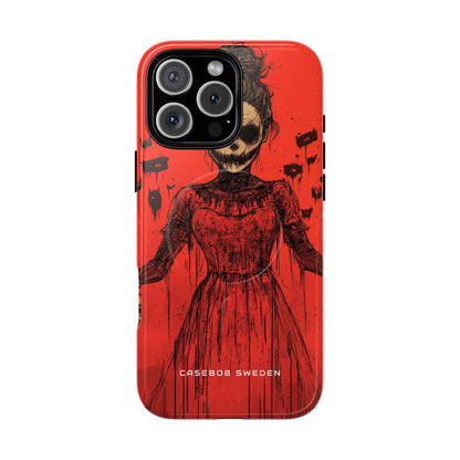 Haunting Scarlet Descent iPhone 16 | Tough+ Phone Case