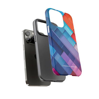 Vibrant GeoFlow iPhone 14 - Tough Phone Case