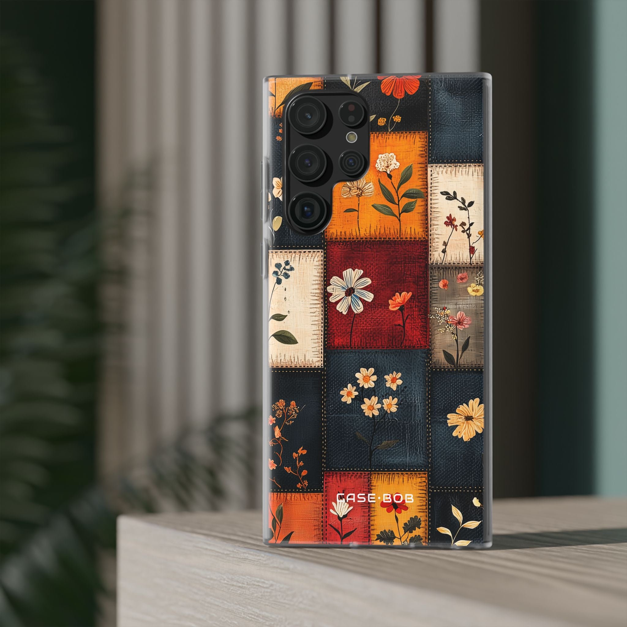 Patchwork Blooms Samsung S22 Ultra Case - Soft