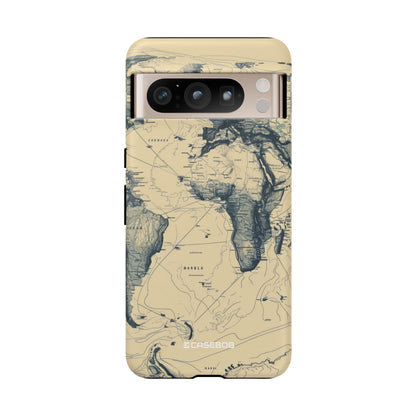 Vintage Cartographic Exploration Map - for Google Pixel 8