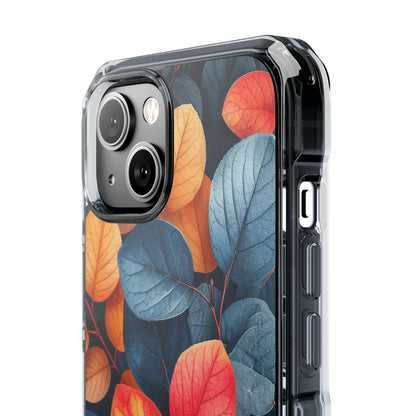 Vibrant Nature Leaves - Clear Impact iPhone 14 Phone Case