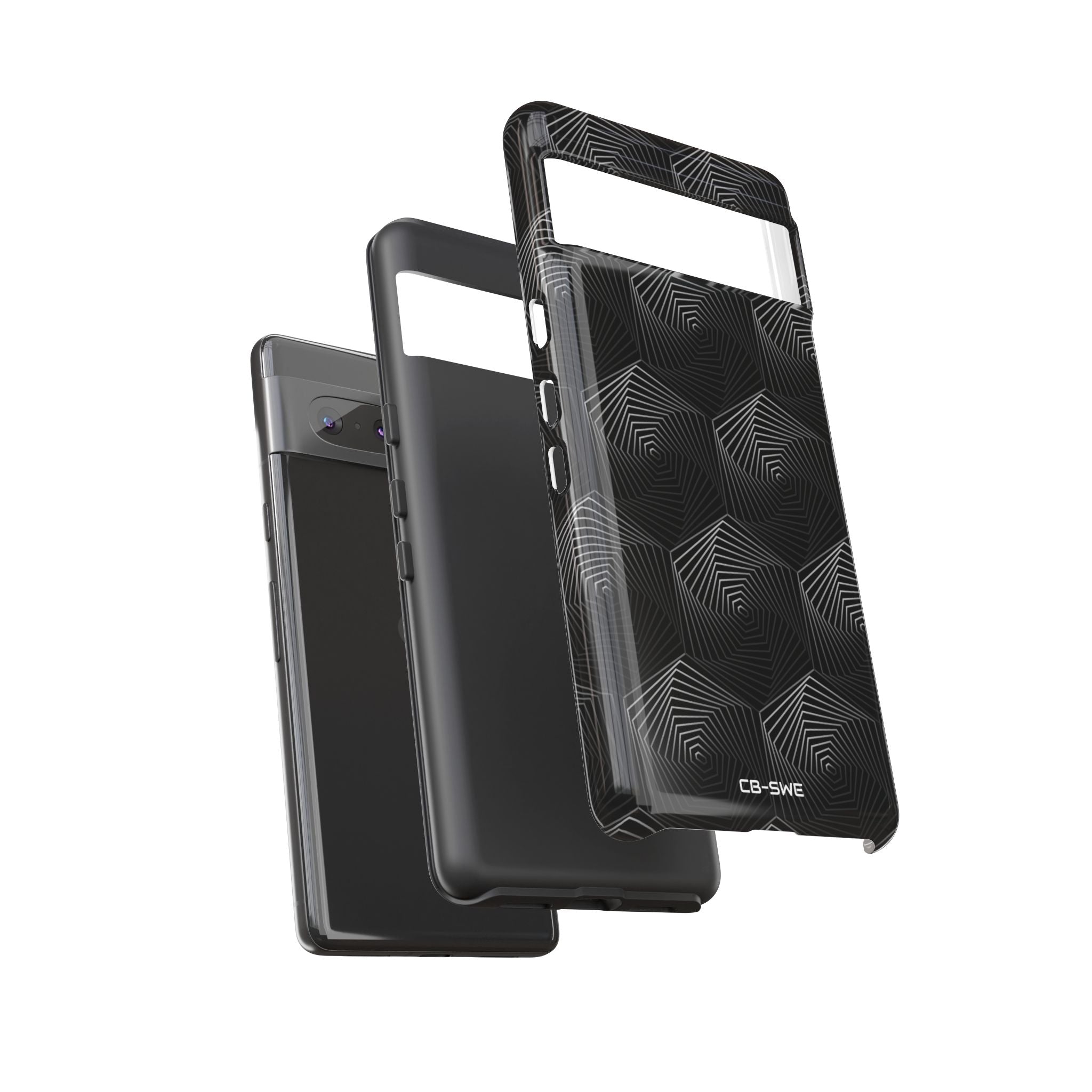 Geometric Spiral Illusion - Google Pixel Case