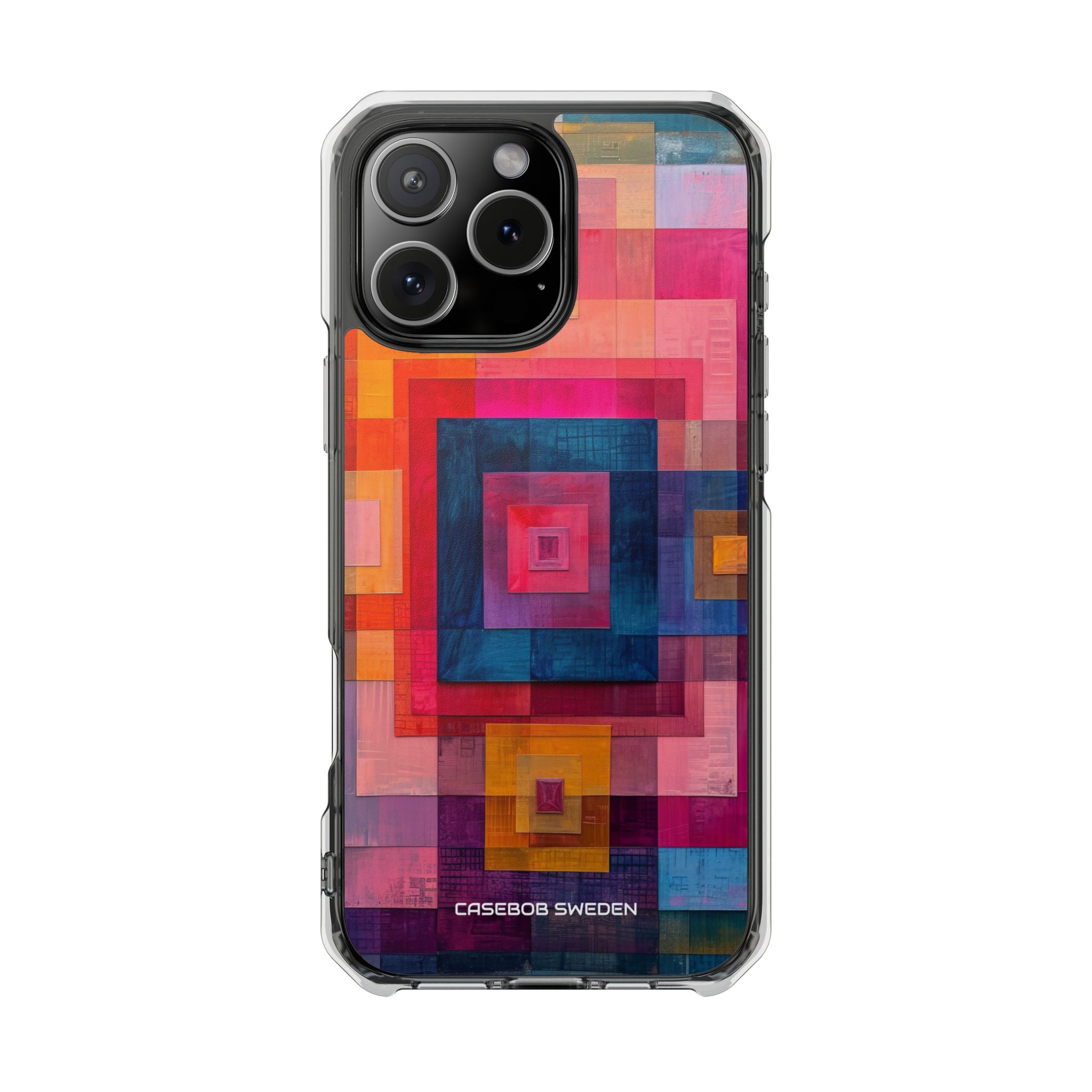 Vibrant Geometry - Clear Impact iPhone 16 Phone Case