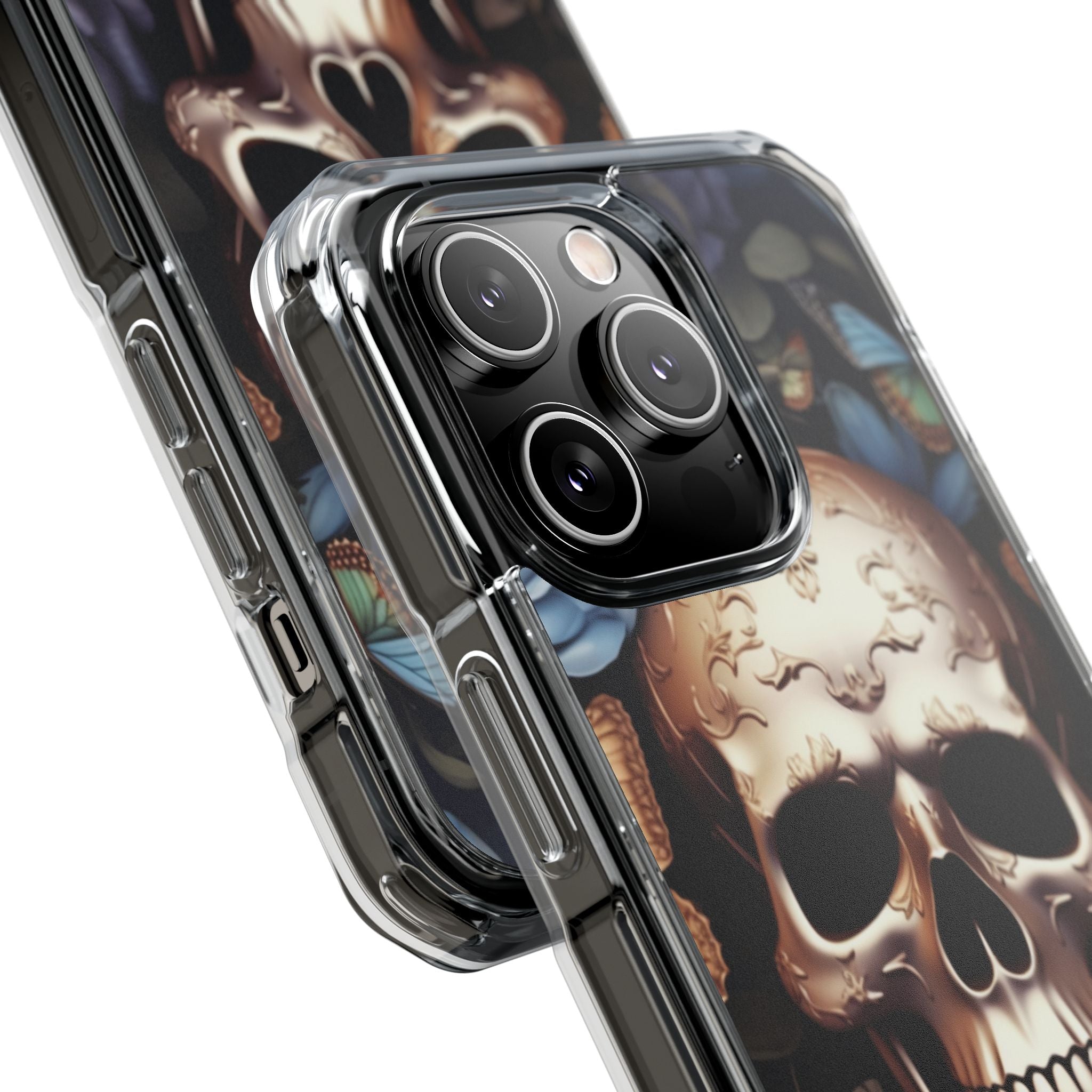 Skull Among Blossoms iPhone Case - Impact
