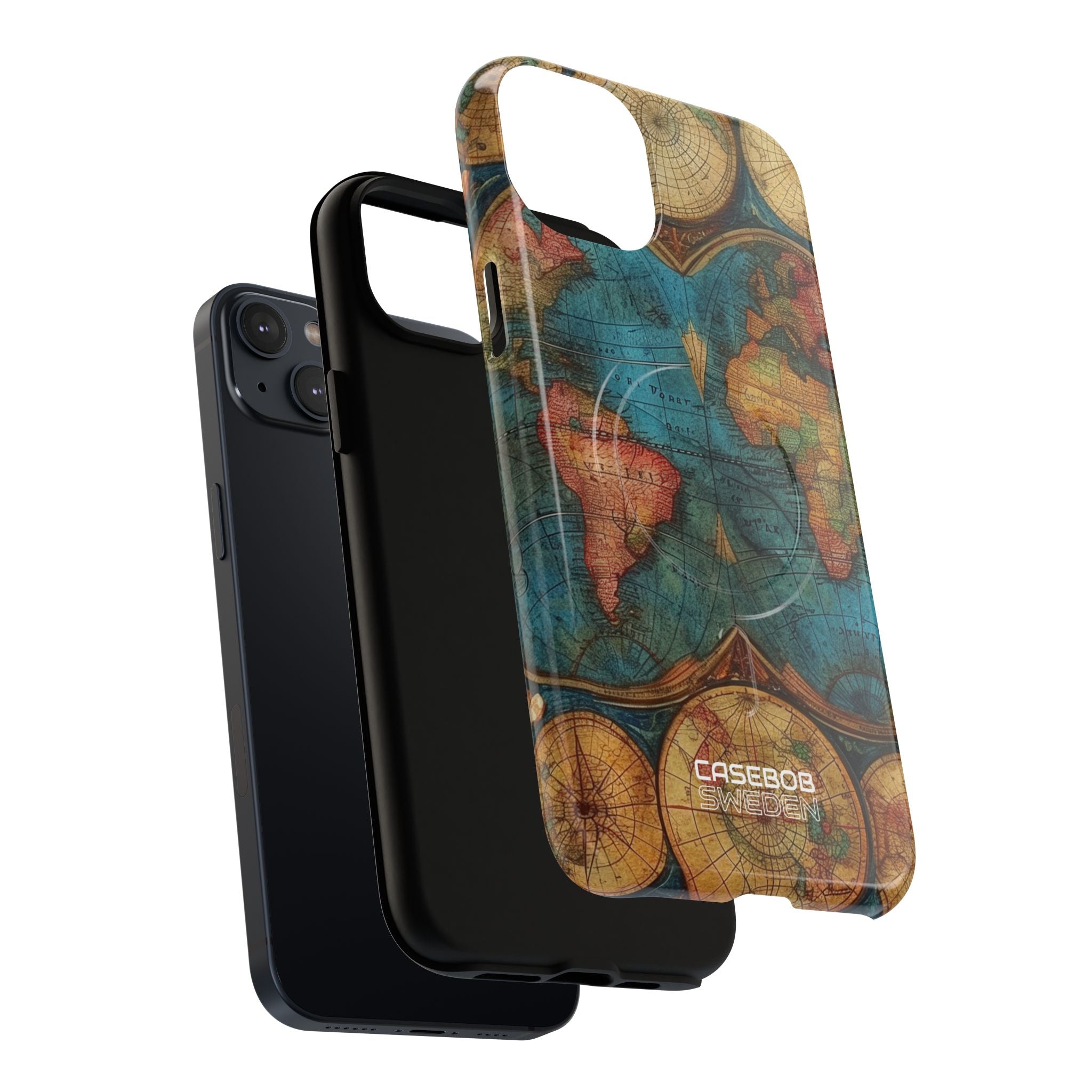 Vintage World Map iPhone 14 - Tough+