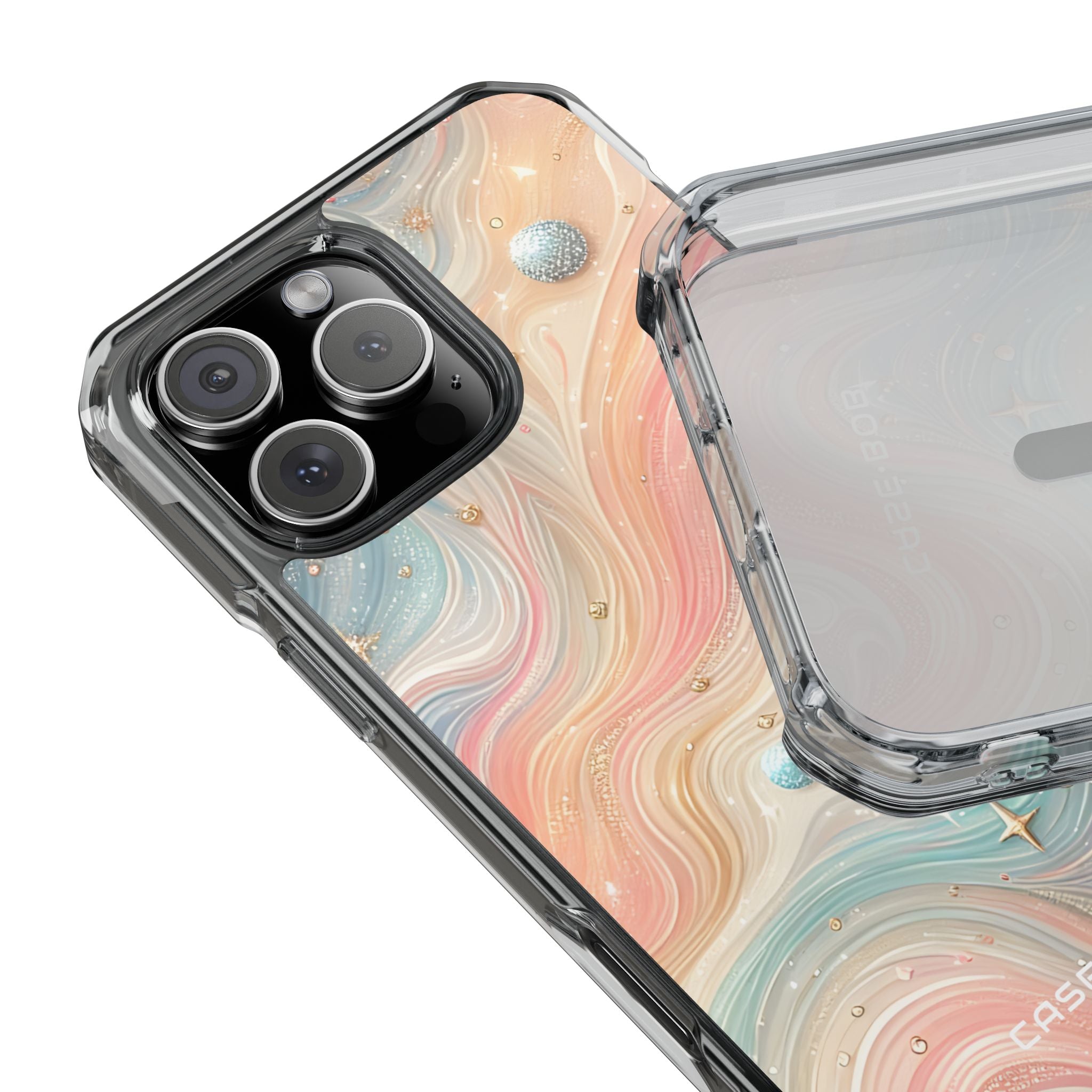 Iridescent Swirls iPhone 16 Pro Max Case - Impact