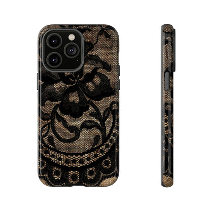 Broomrose Gothic Flower - Protective Phone Case