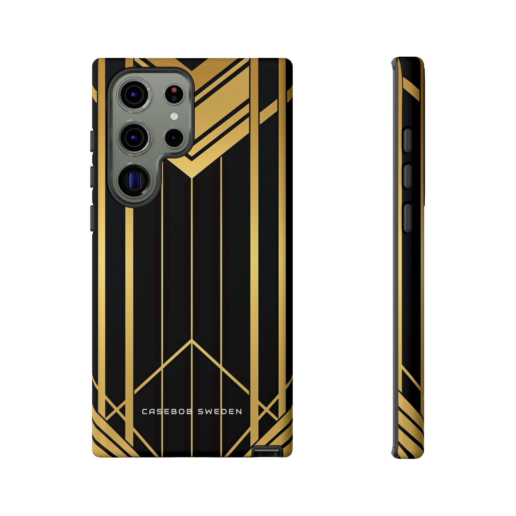 "Golden Art Deco Symmetry in Geometric Elegance" Samsung S23 - Tough Phone Case