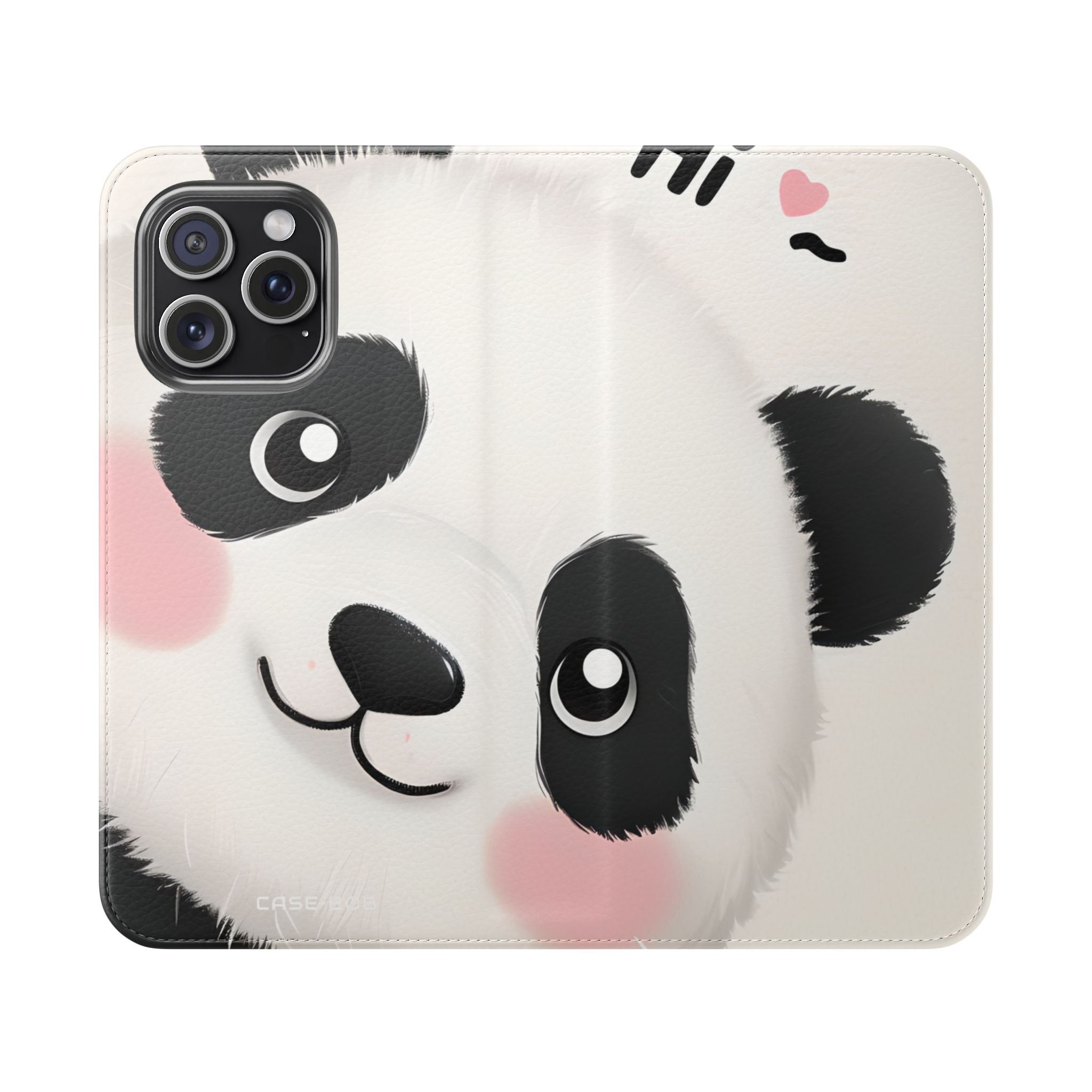 Kurkistava Panda Posliini - iPhone 15 Pro Max -lompakkokotelo
