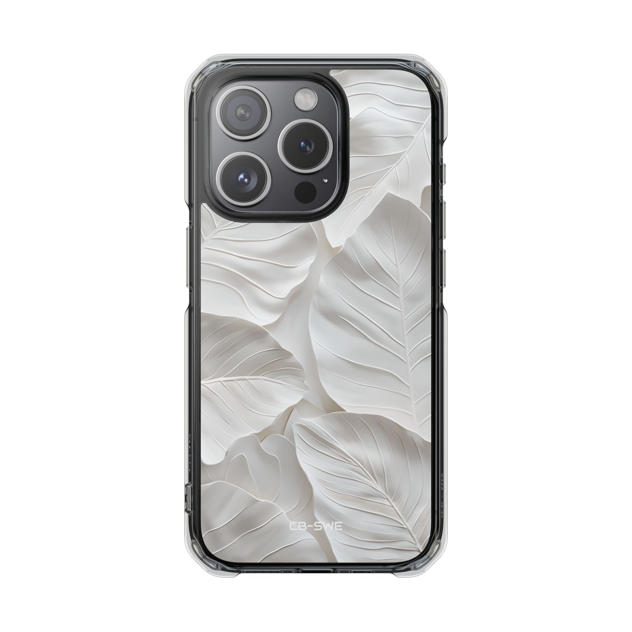 Elegant Leaf Relief iPhone Case - Impact