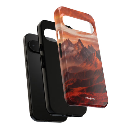 Mountain Peaks Glowing - Google Pixel Case