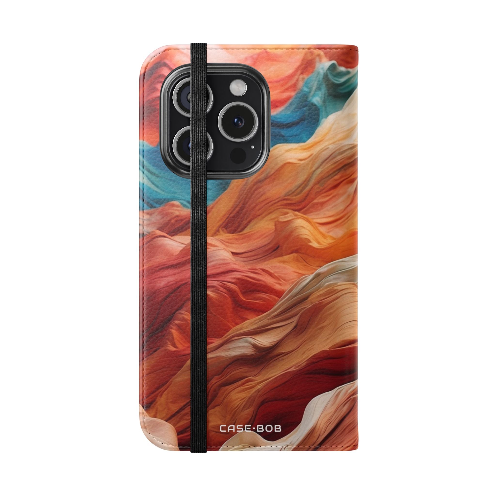 Fabric Peaks Sunset - iPhone 15 Pro Case - Wallet