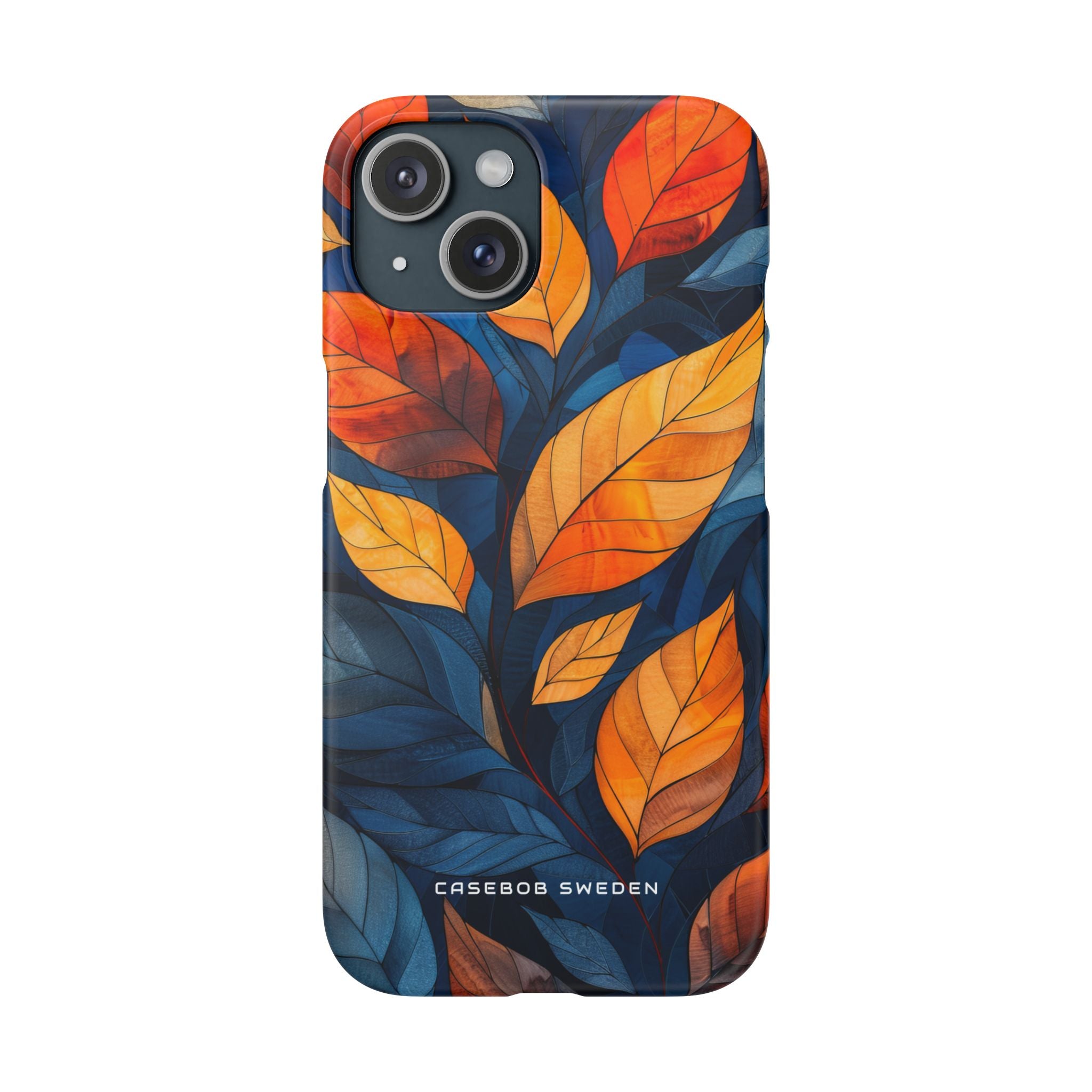 Stained Glass Blossoms iPhone 15 - Slim Phone Case