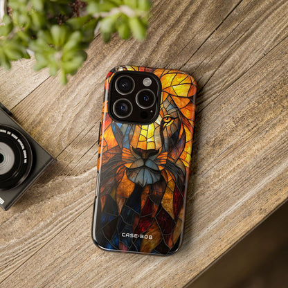 Lion Flame Mosaic iPhone 16 Pro Case - Tough