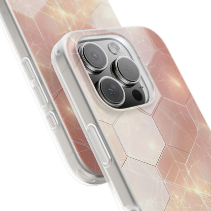 Honeycomb Glow iPhone 16 Pro Case - Soft
