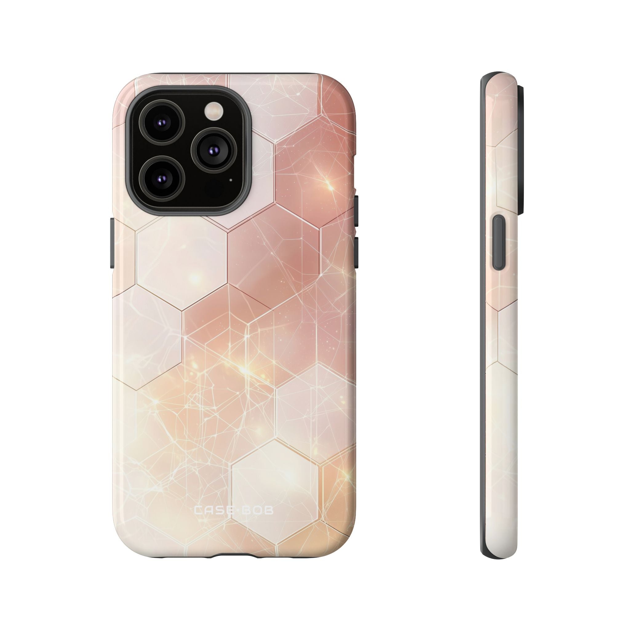 Honeycomb Glow iPhone 14 Pro Max Case - Tough