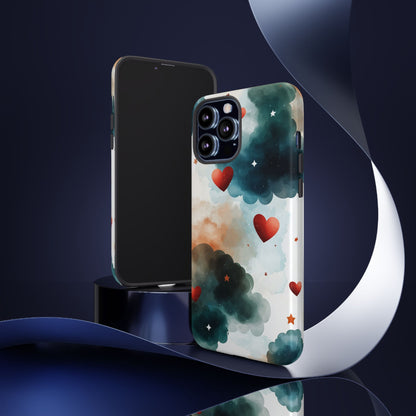 Floating Hearts Dance - iPhone Case