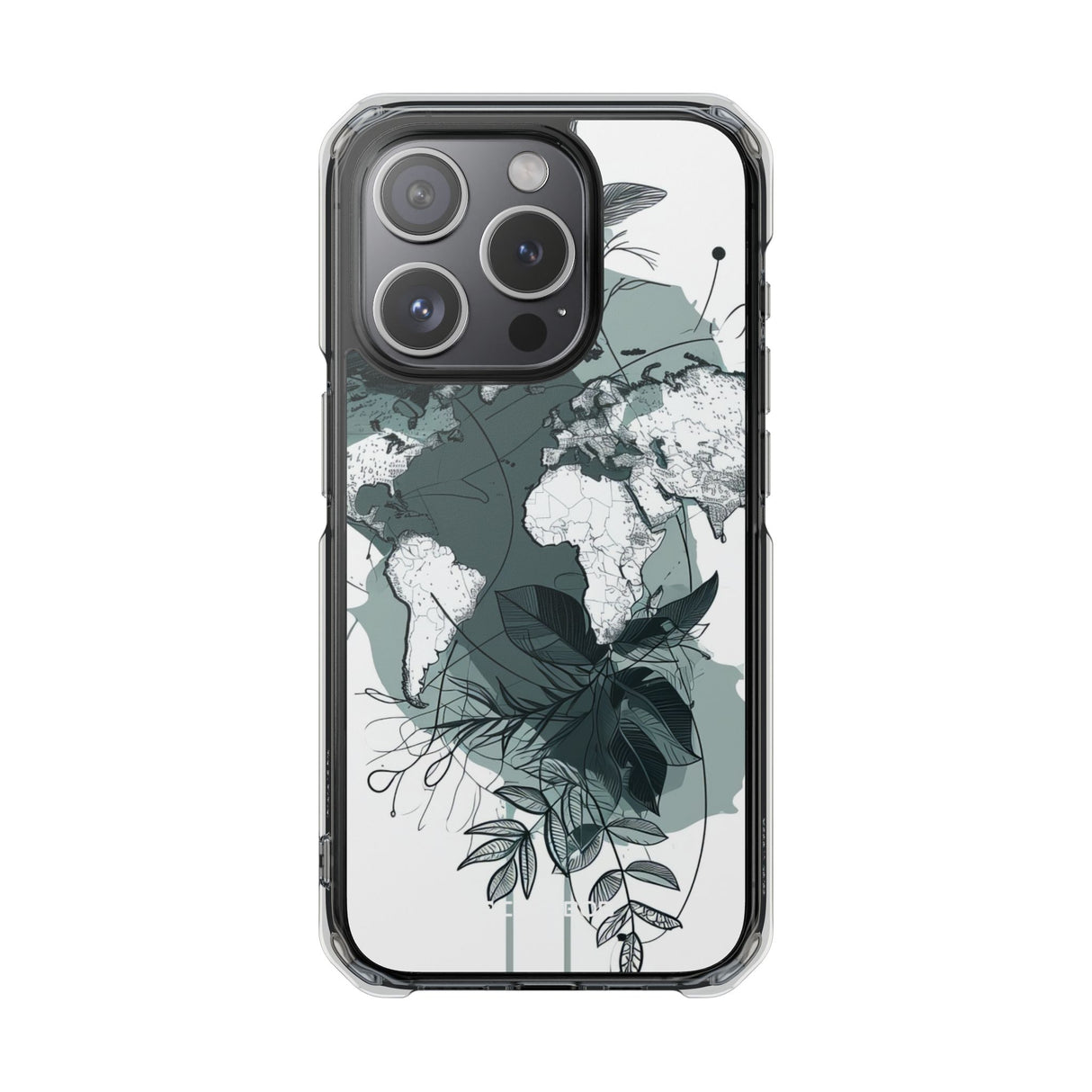 Botanical Cartography - Phone Case for iPhone (Clear Impact - Magnetic)