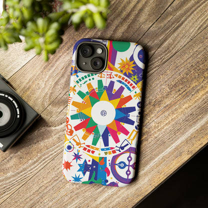 Celestial Horoscope Whirl - Protective Phone Case