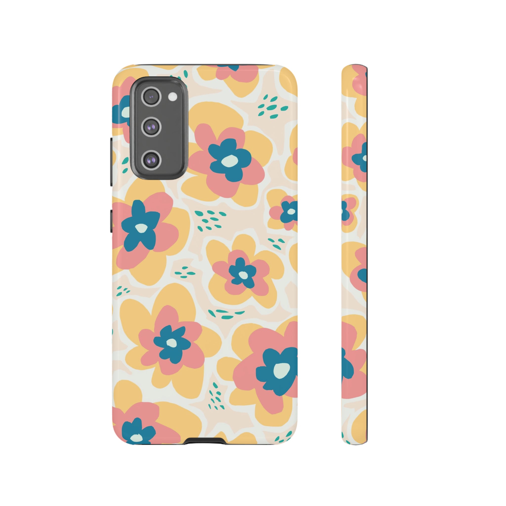 Yellow Happy Flower - Protective Phone Case