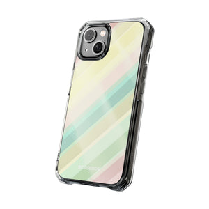 Pastellfarbenes Muster | Handyhülle für iPhone (Clear Impact Case – magnetisch)