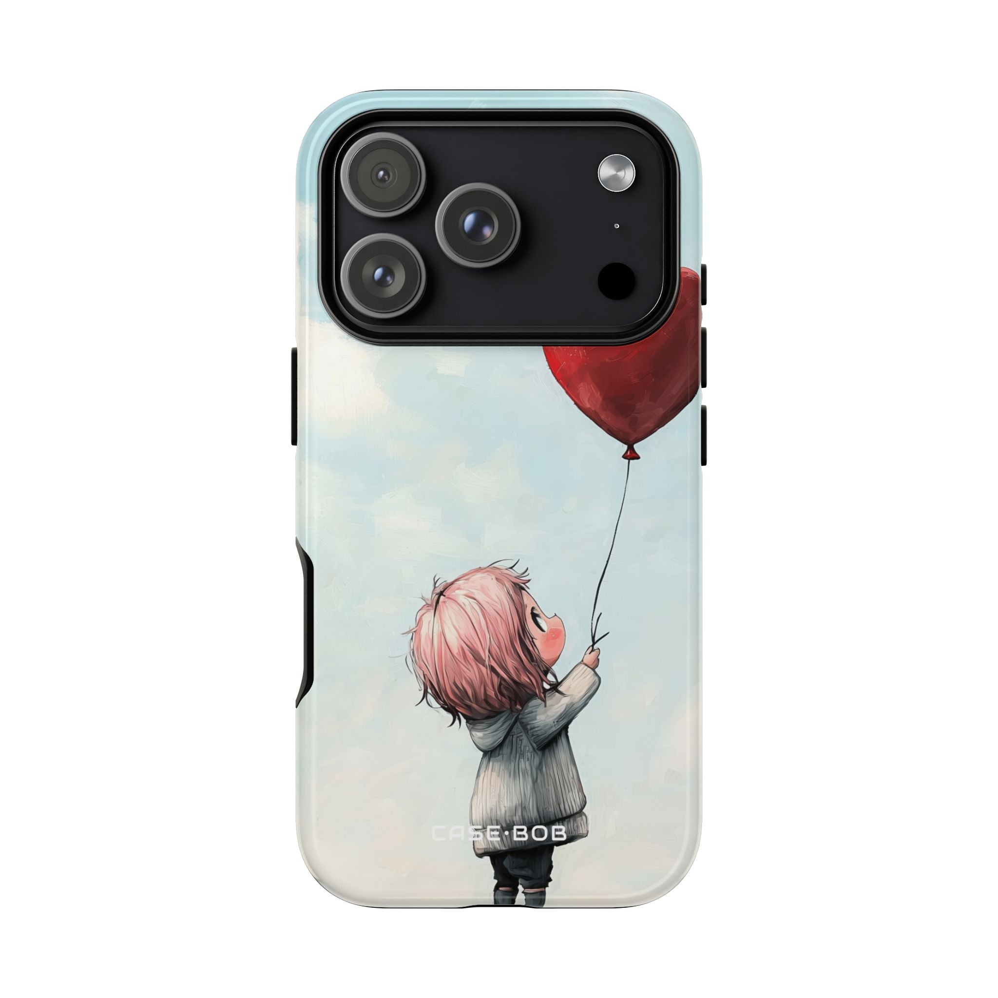Heart Balloon Glow iPhone 17 Pro Case - Tough