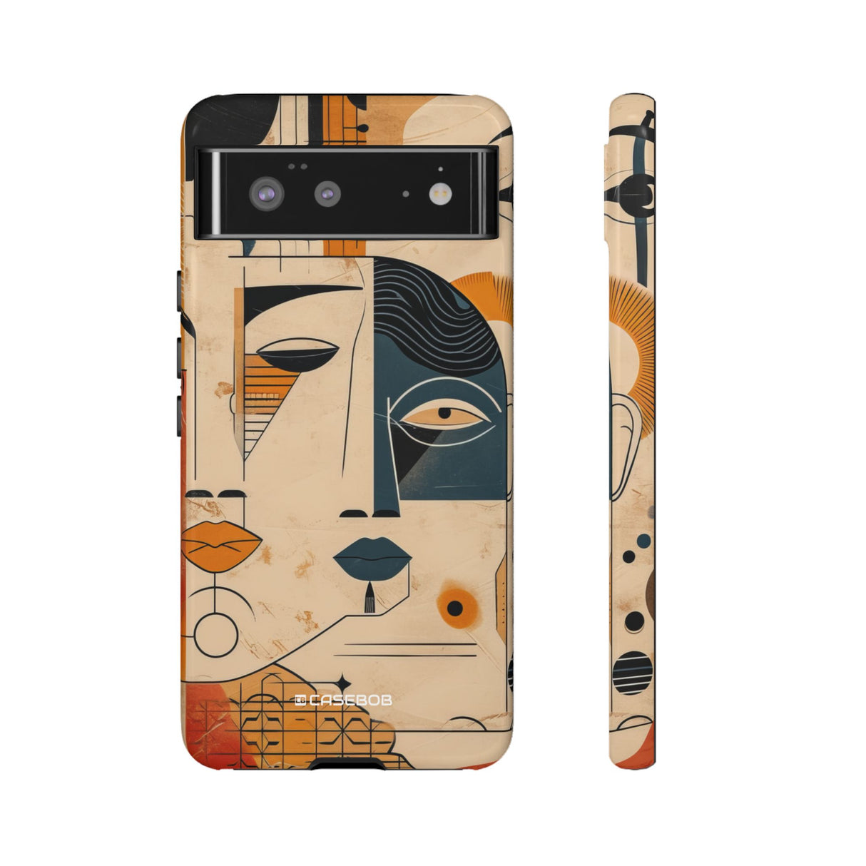 Cubist Introspection | Protective Phone Case for Google Pixel