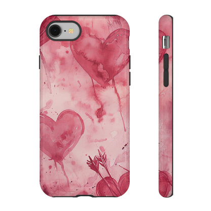 Cupid's Heart Entwined - Protective Phone Case