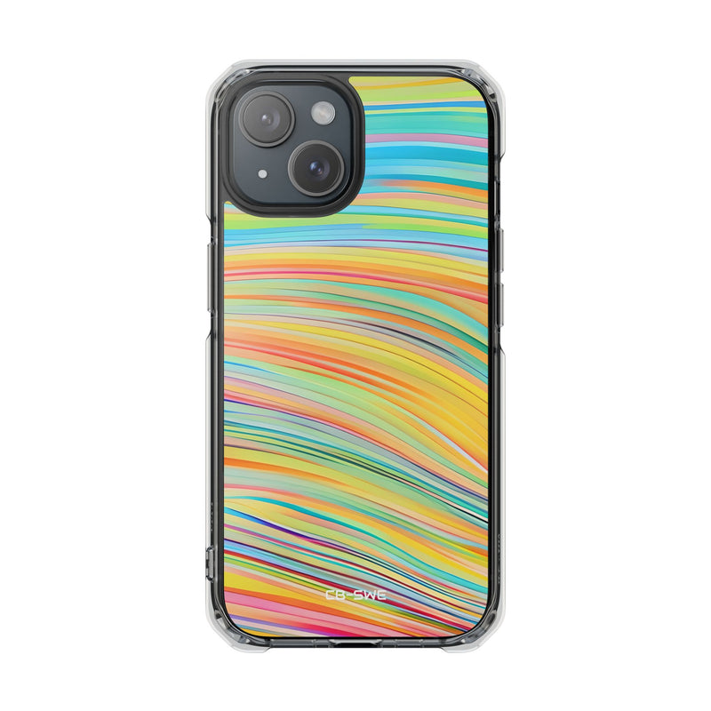 Vibrant Rhythmic Waves iPhone Case - Impact