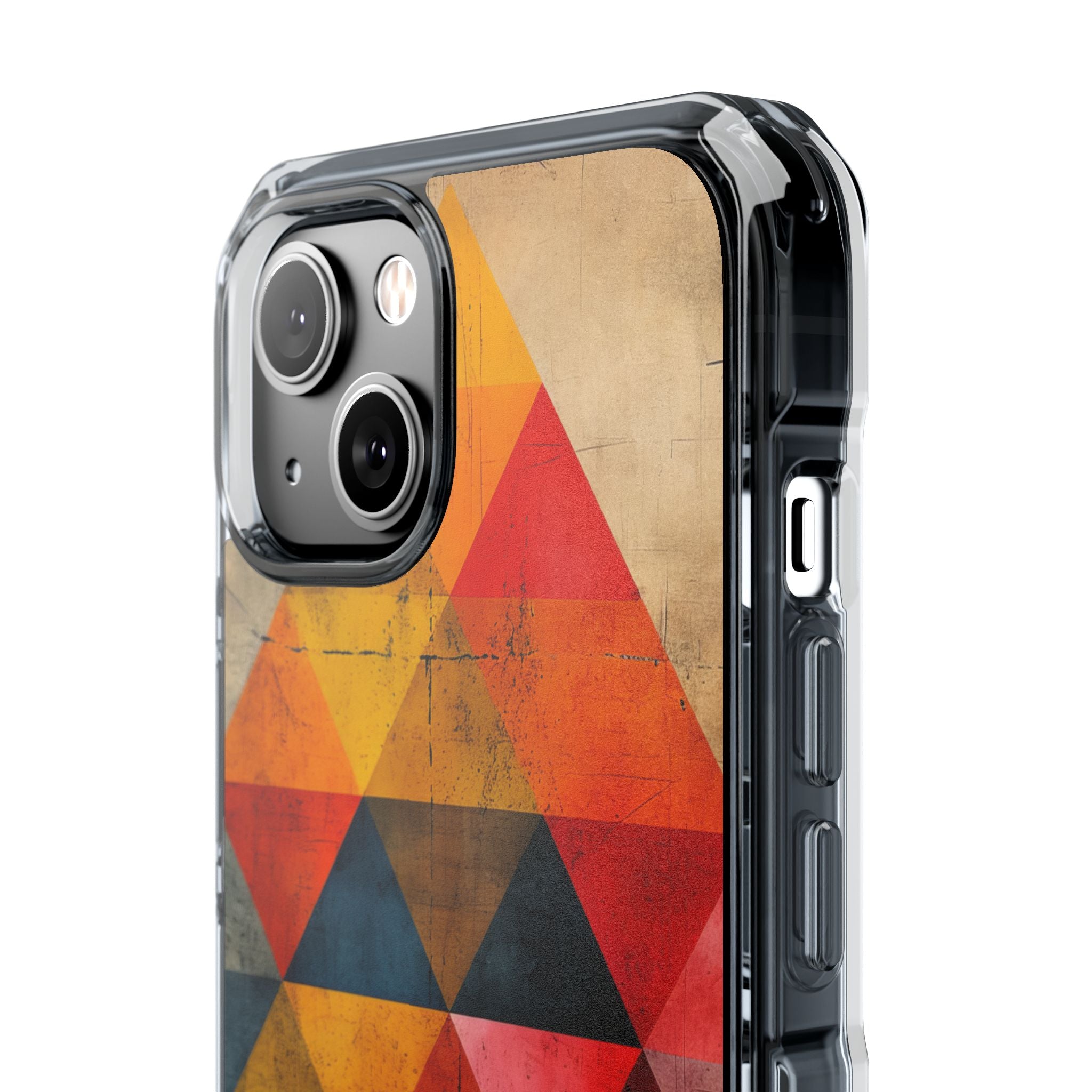 Geometric Energy - Clear Impact iPhone 14 Phone Case