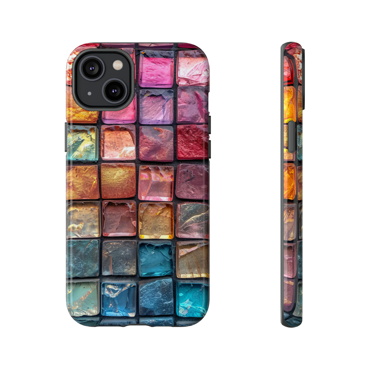 Pastell Mosaik Eleganz - Schutzhülle fürs Handy